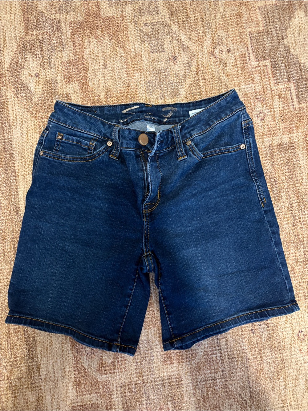 Seven7 Dark Blue Denim Jean Shorts